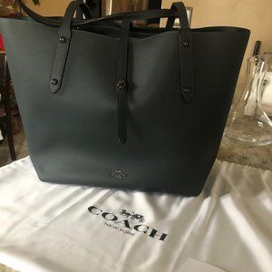 Dark Gray COACH Tote Bag